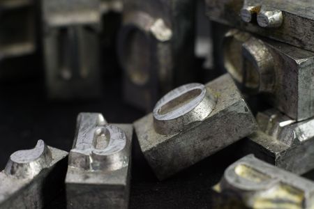 Word Top lined metal type, grunge styled.の写真素材