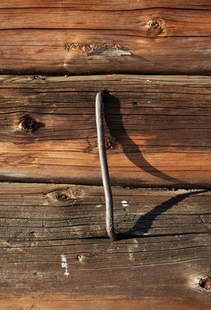 Cracked old lumbers, fragment wall, vertical orientの写真素材