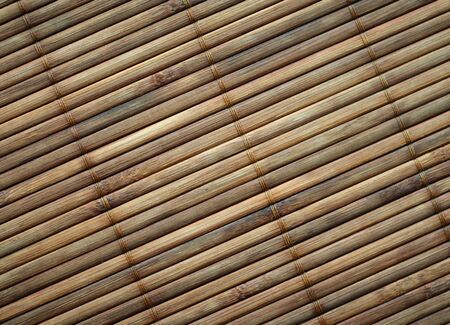 Bamboo mat surface background. Closeup.の写真素材