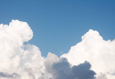 Big white cloud on a blue sky.の写真素材
