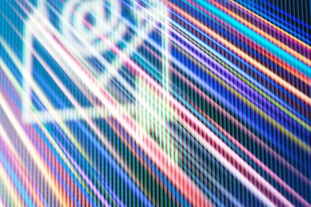 Email messaging concept. Digital technology background.の写真素材