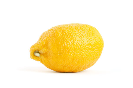 Fresh lemons isolated on whiteの写真素材