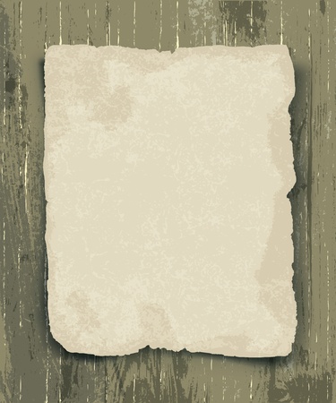 Old paper on the wood backgroundのイラスト素材