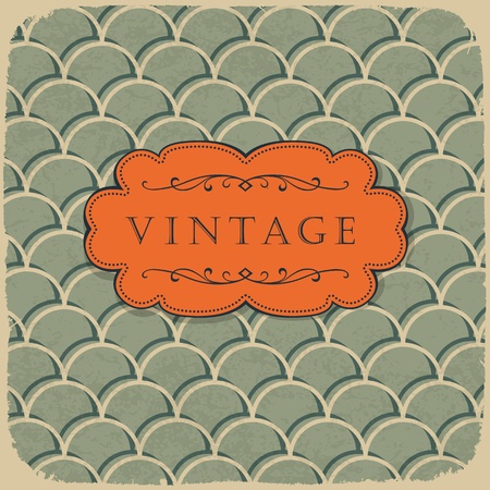 Vintage style background with scale pattern.のイラスト素材