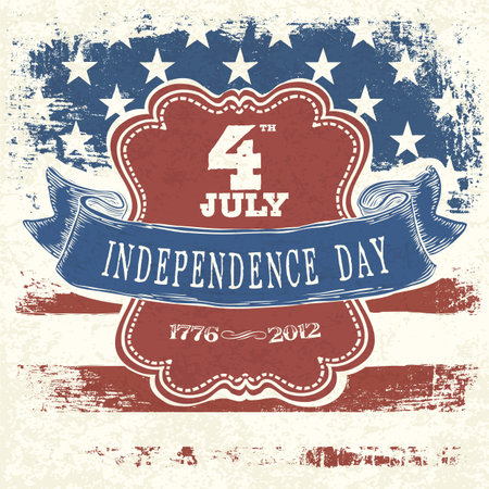 Poster for Independence Day Celebration. Vector, EPS10のイラスト素材