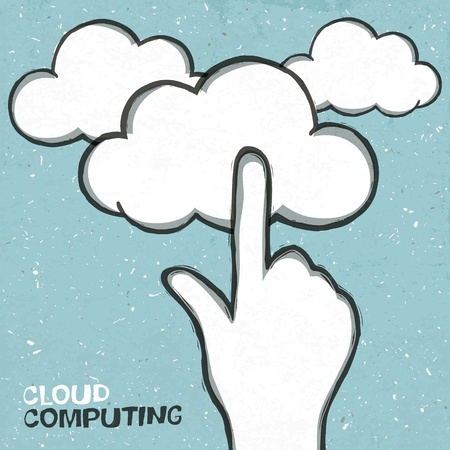 Cloud computing concept  の写真素材