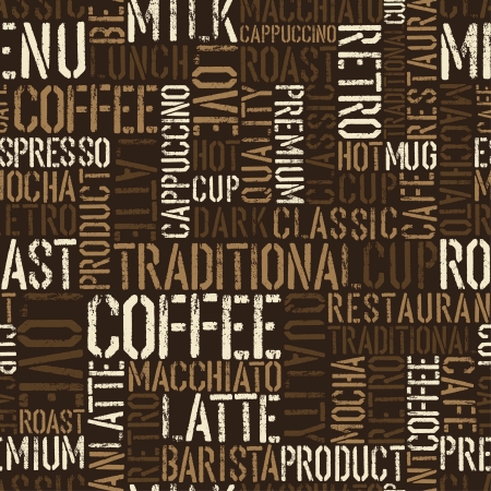 Seamless coffee experience pattern.の写真素材