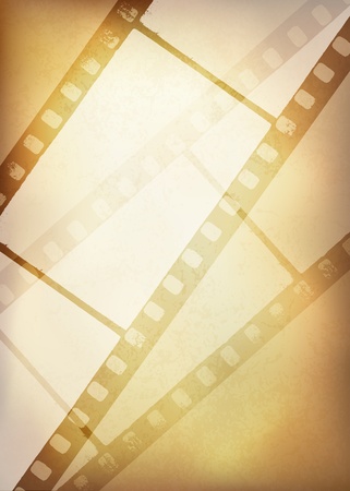 Vintage film strip background, のイラスト素材