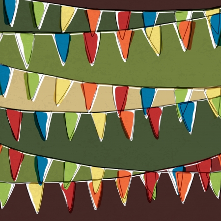 Party pennant bunting  Happy holiday background のイラスト素材