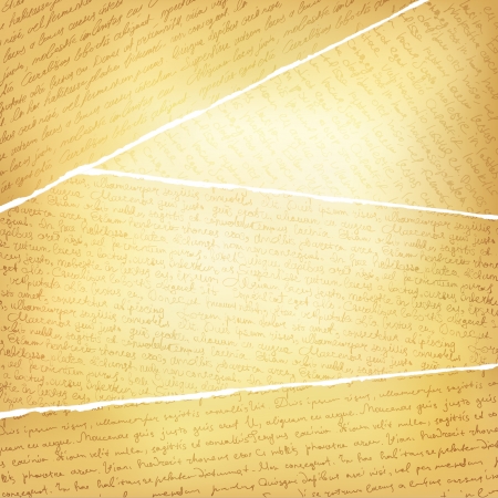 Vintage torn pages background, vector, EPS10のイラスト素材
