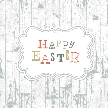 Happy easter vintage greeting card  Vector, EPS10のイラスト素材
