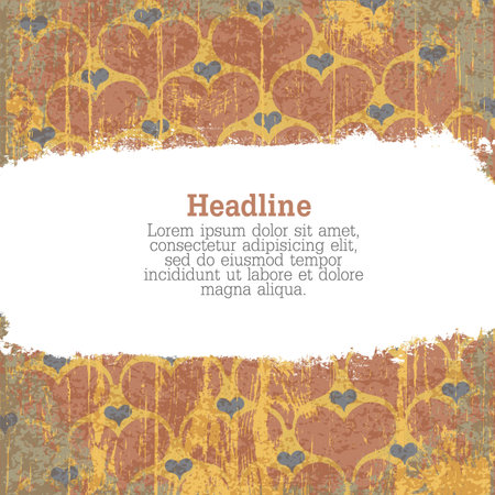 Circus heart grunge background with space for text.  のイラスト素材