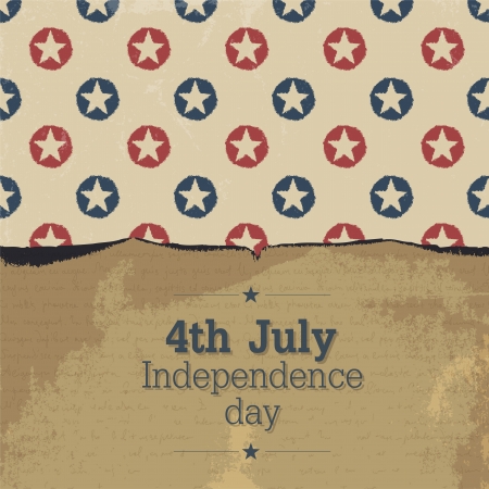 Independence day vintage poster.  のイラスト素材