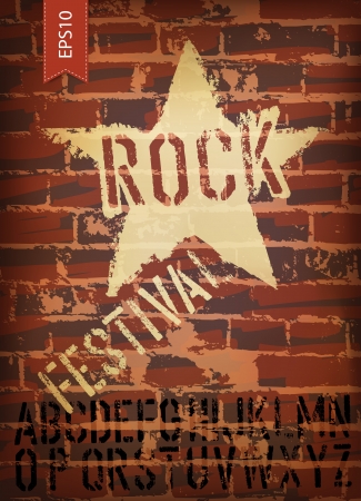 Rock festival poster. のイラスト素材