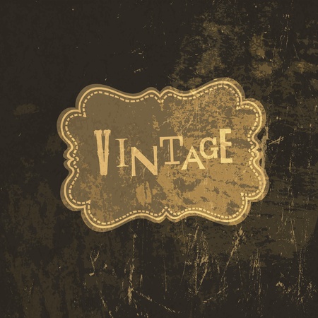 Grunge vintage card template. Vectorのイラスト素材