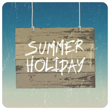 Summer holiday posterのイラスト素材