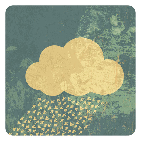 Cloud grunge iconのイラスト素材