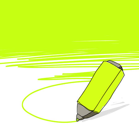 Highlighter concept with space for your textのイラスト素材