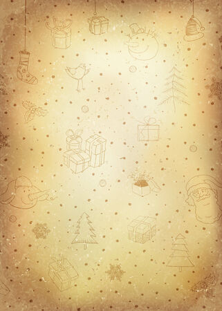 Vintage Christmas Background.  Vectorのイラスト素材