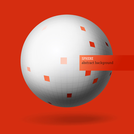 Sphere. Concept background with copy-space area, vector.のイラスト素材