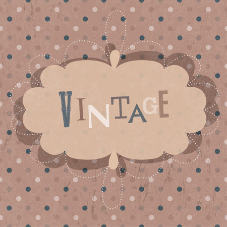 Vintage design card. Vectorのイラスト素材