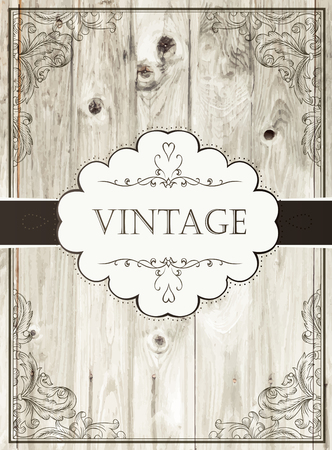 Vintage card templateのイラスト素材