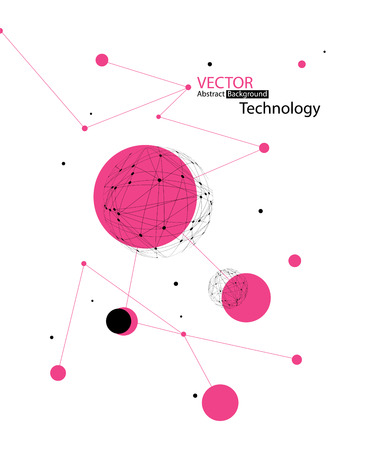 Abstract Technology Background Designのイラスト素材