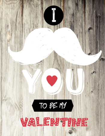 Vintage Valentine Card Designのイラスト素材