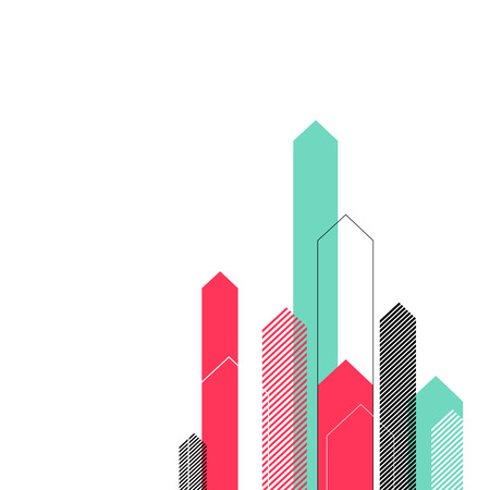 Abstract Background with Stylized Arrows to Up. For Cover Book, Brochure, Annual Report etc.のイラスト素材