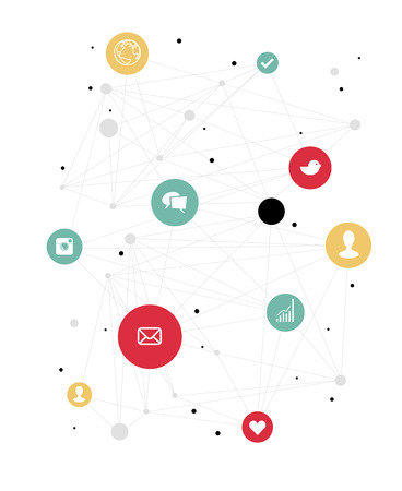 Abstract Communications Backgroundのイラスト素材