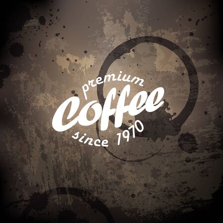 Coffee grunge retro backgroundのイラスト素材