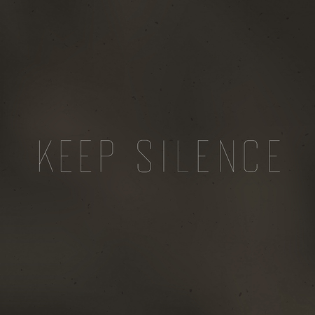 Keep Silence Posterのイラスト素材