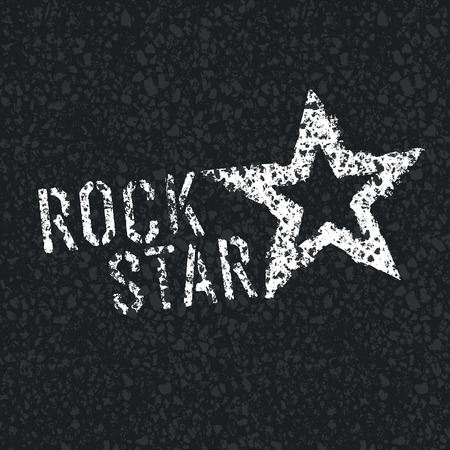 Rock Star Symbol on Asphalt Textureのイラスト素材