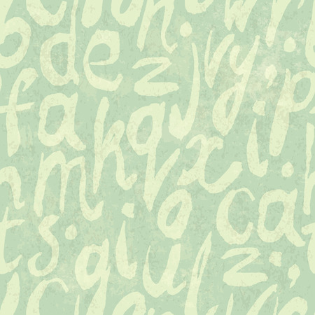 Seamless Alphabet Pattern with Grunge Textured Background.のイラスト素材