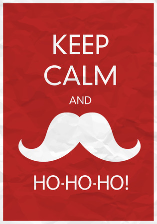 Keep Calm And Ho-Ho-Ho!のイラスト素材