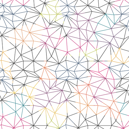 Wireframe Abstract Surface Seamless Patternのイラスト素材