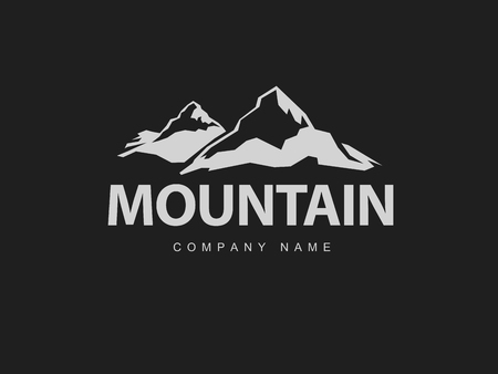 Mountains Logo Templateのイラスト素材