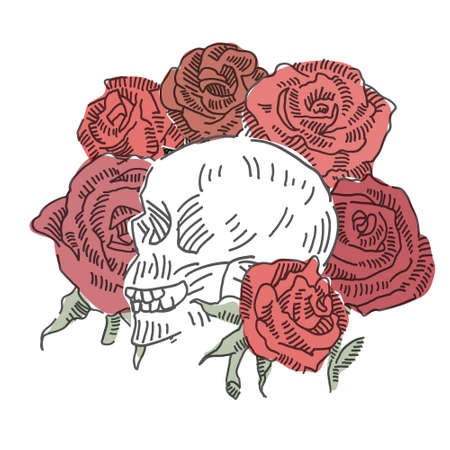 Skateboards Seamless vector doodles background. Extreme sports theme seamless pattern.のイラスト素材