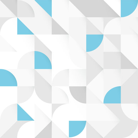 Blue abstract Geometric Shapes Background. Seamless Vector