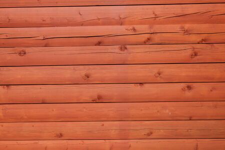 Wall of the rural house from wooden logsの写真素材