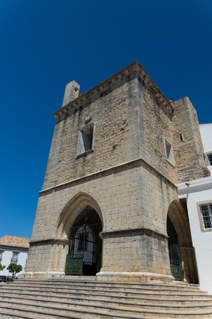 Cathedral in Faro, Algarve region, Portugal の写真素材