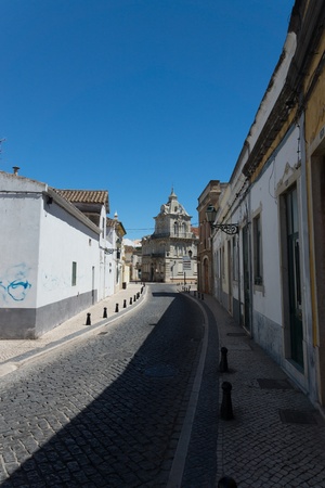 Street in Faro, Algarve,  Portugal の写真素材