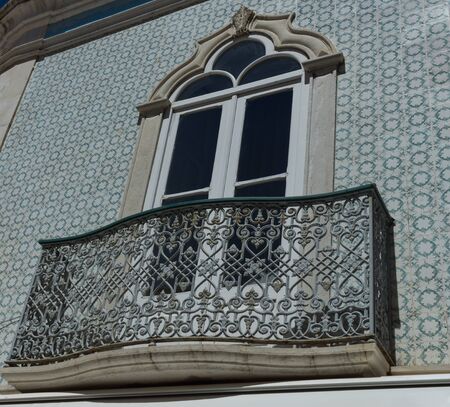 Old traditional house in Faro, Portugalの写真素材