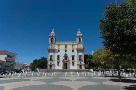 Church of Carmo in Faro, Algarve, Portugalの写真素材