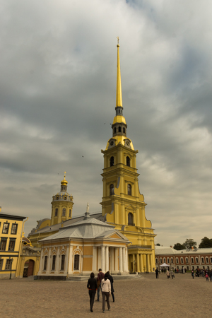 Peter and Paul Fortress in Saint-Petersburg, Russia  Founded by Russian Emperor Peter the Great in 1703 の写真素材