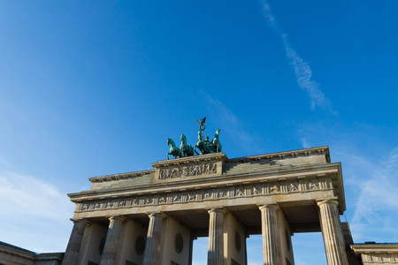 Brandenburger Tor (Brandenburg Gates) in Berlin, Germanyの写真素材