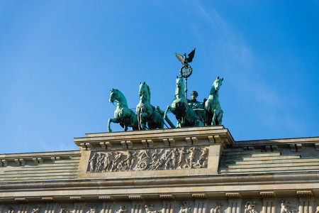 Brandenburger Tor (Brandenburg Gates) in Berlin, Germanyの写真素材