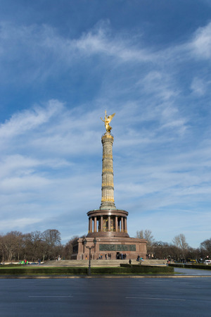 Victory column in Berlin, Germany の写真素材