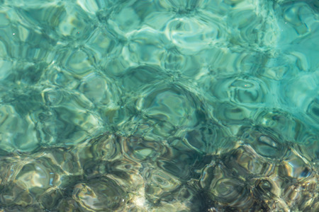 Blue clear sea surfaceの写真素材