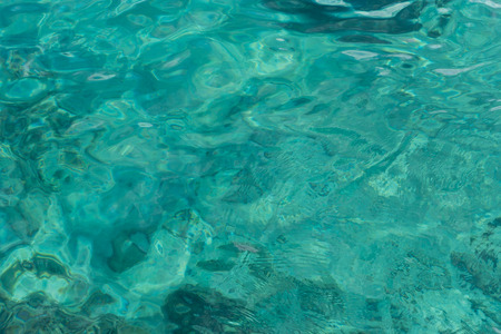 Blue clear sea surfaceの写真素材